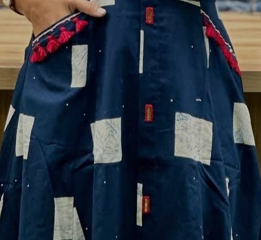 Indigo Bloom Kurta Set