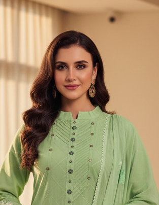 Cotton Printed Three-Piece Suit Set