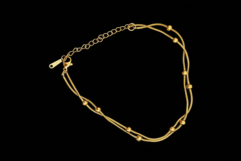 Modern Double-Layer Anklet
