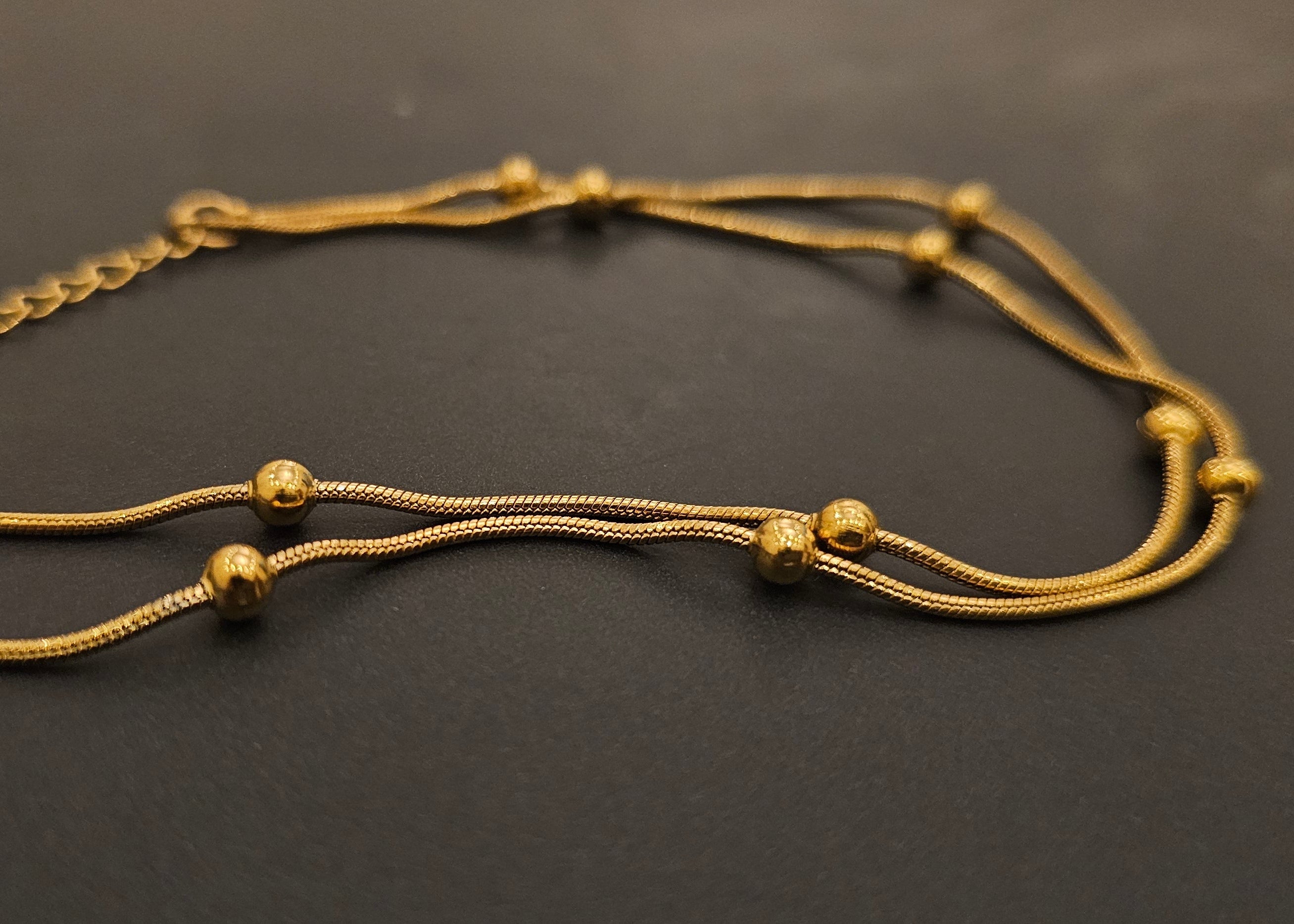 Modern Double-Layer Anklet