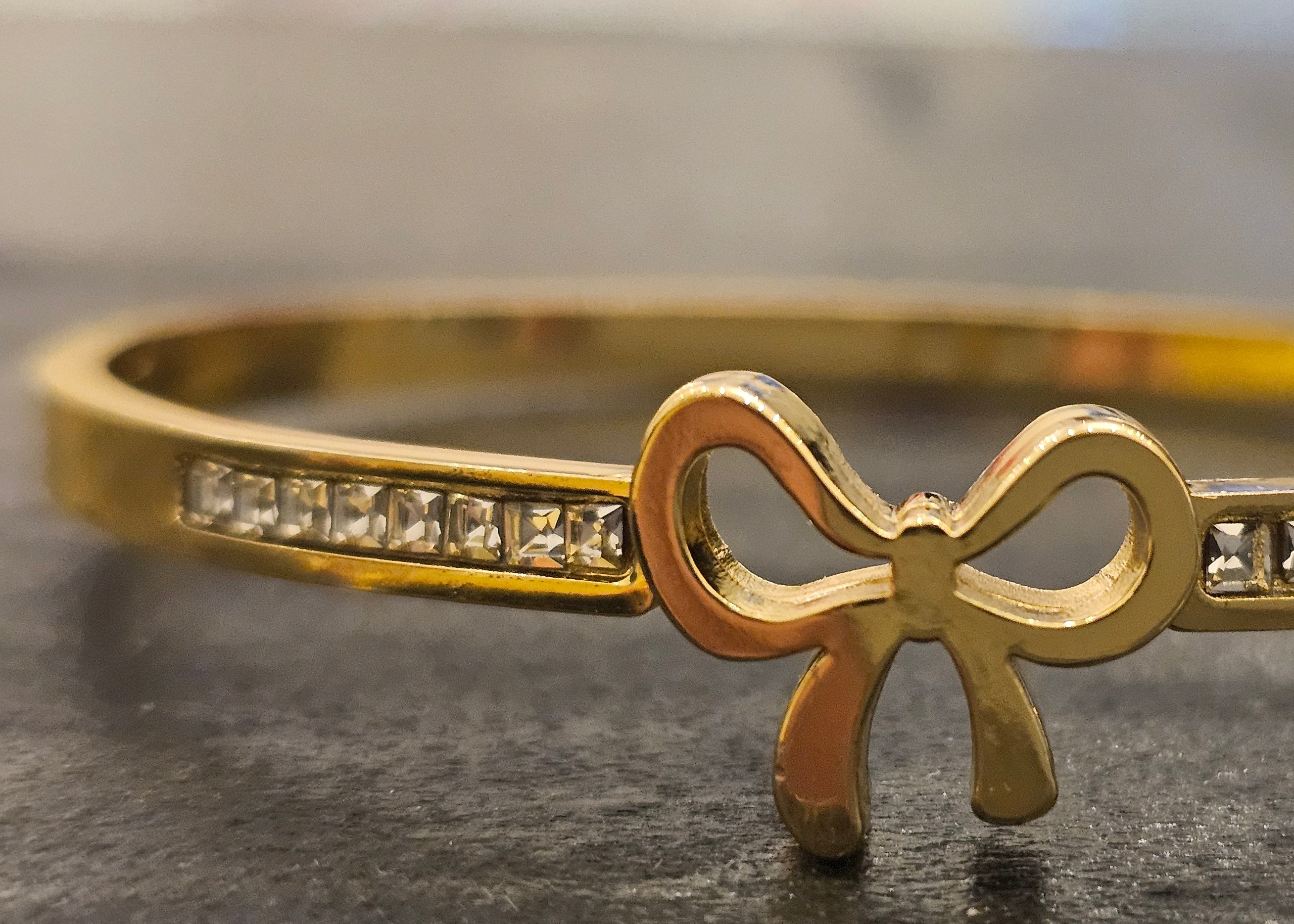 Gold/Rose Gold Butterfly Crystal Bracelet