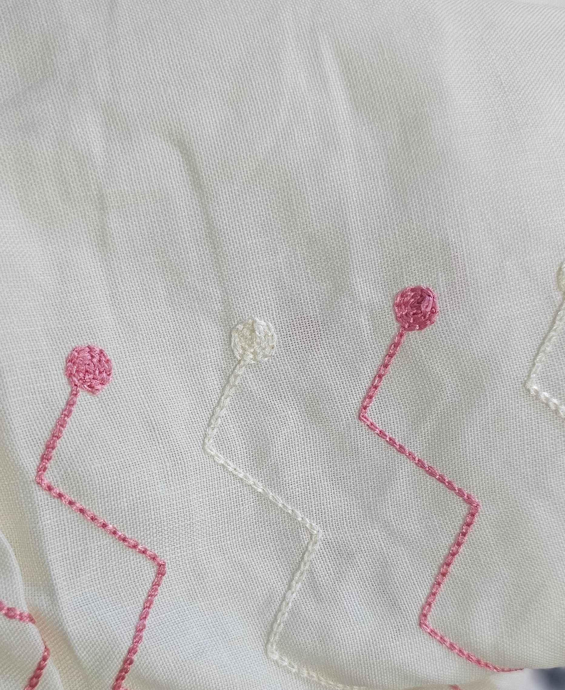 Premium Cotton Printed Three-Piece Suit Set with Thread Work