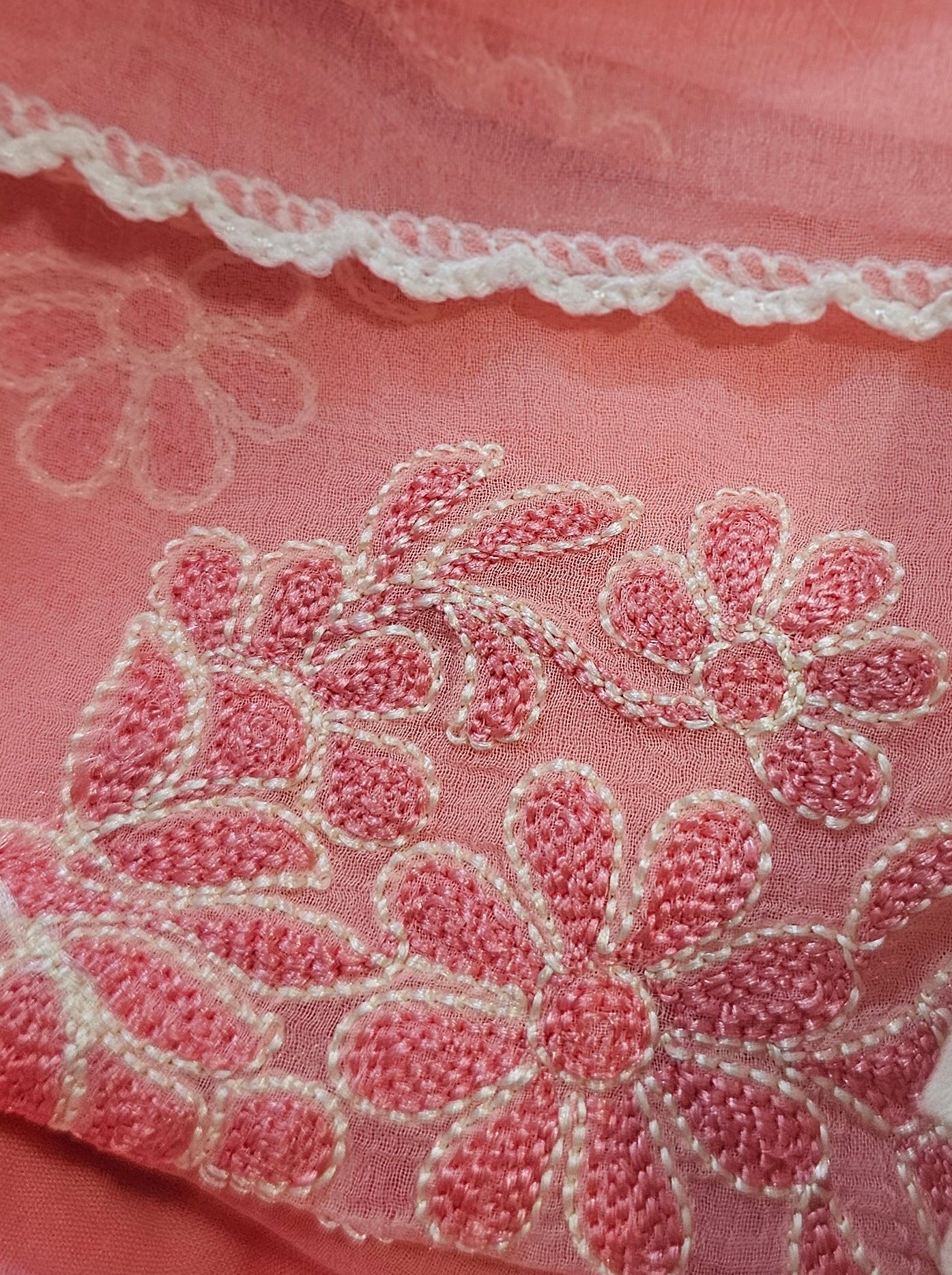 Premium Cotton Printed Three-Piece Suit Set with Thread Work