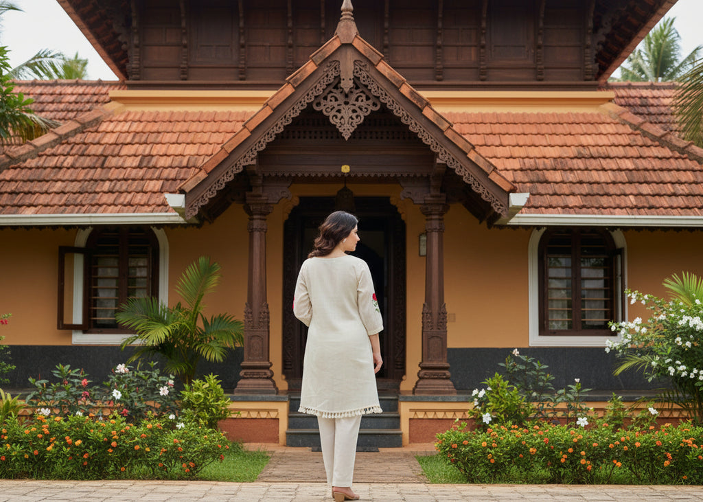 Cotton Embroidered Coord Set – Effortless Elegance