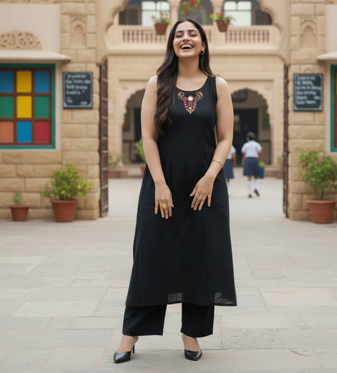 Starlight Noir Kurta Set