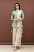 High-Low Cotton Kurta Set