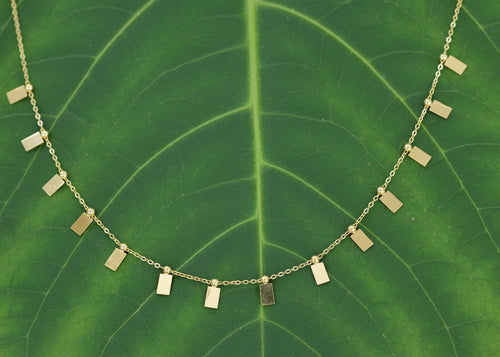 18K Gold Plated - Delicate Charm Necklace.