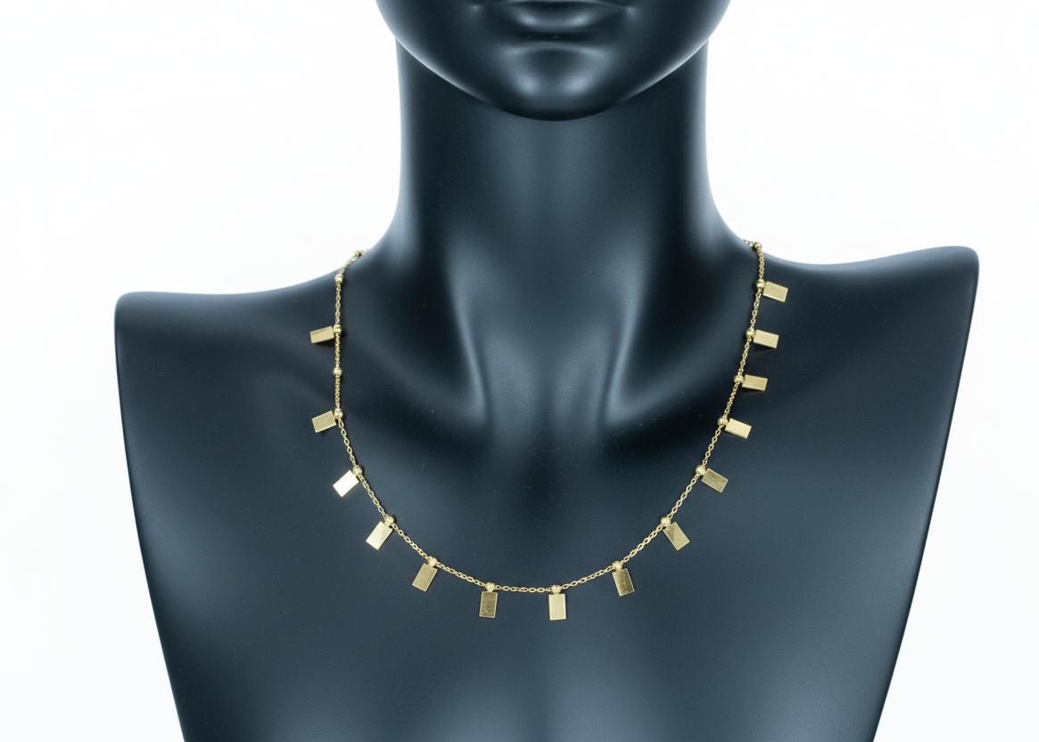 18K Gold Plated - Delicate Charm Necklace.