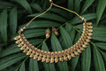 Traditional Antique Gold Manga Design Laxmi Choker Necklace | UrbanLooma