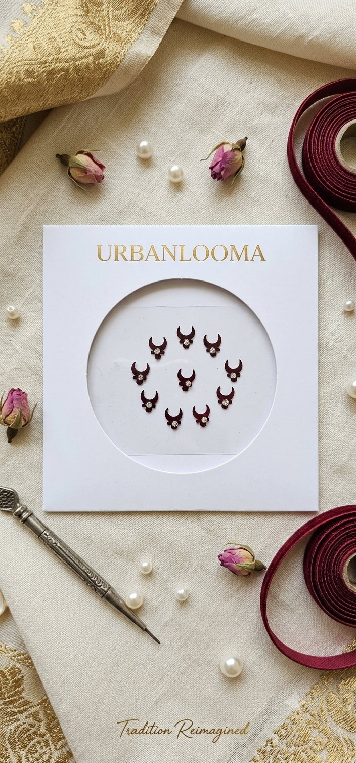 URBANLOOMA Crescent Bindi Pack – Timeless Elegance & Tradition