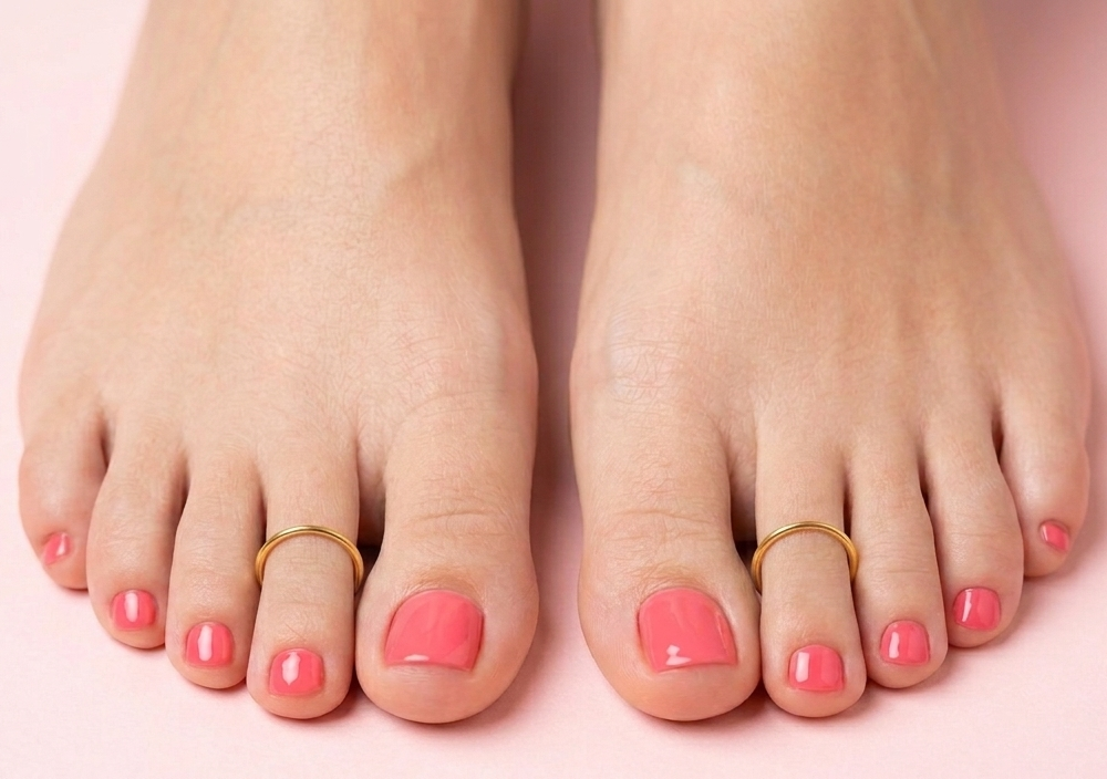 18K Gold Plated Stainless Steel adjustable Minji (Toe Rings)